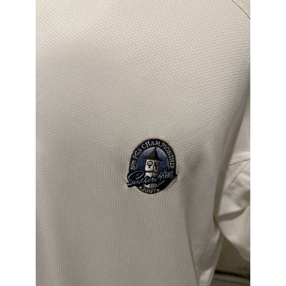 Nike 2007 PGA Championship Southern Hills Golf Shirt L White Dri-Fit - Picture 6 of 6